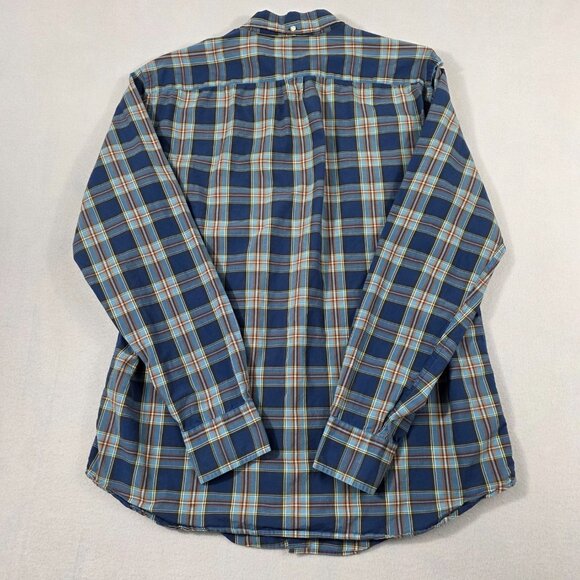 J Crew Shirt Mens L Blue Gray Check Button Down 2-Ply 100% Cotton - Picture 3 of 10